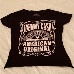 Johnny cash crop top